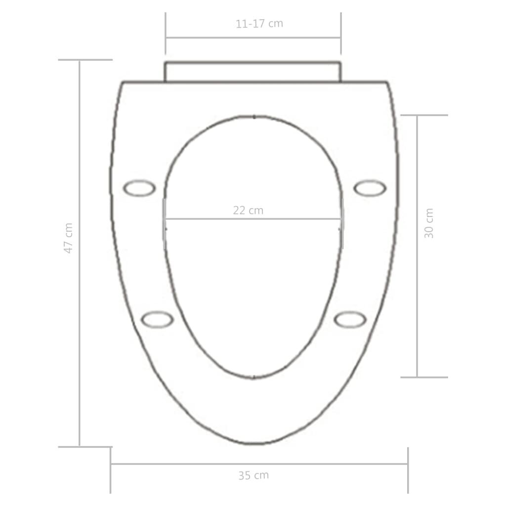 WC-istuin pehmeästi sulkeutuvalla kannella, musta hinta ja tiedot | WC-istuimen lisätarvikkeet | hobbyhall.fi