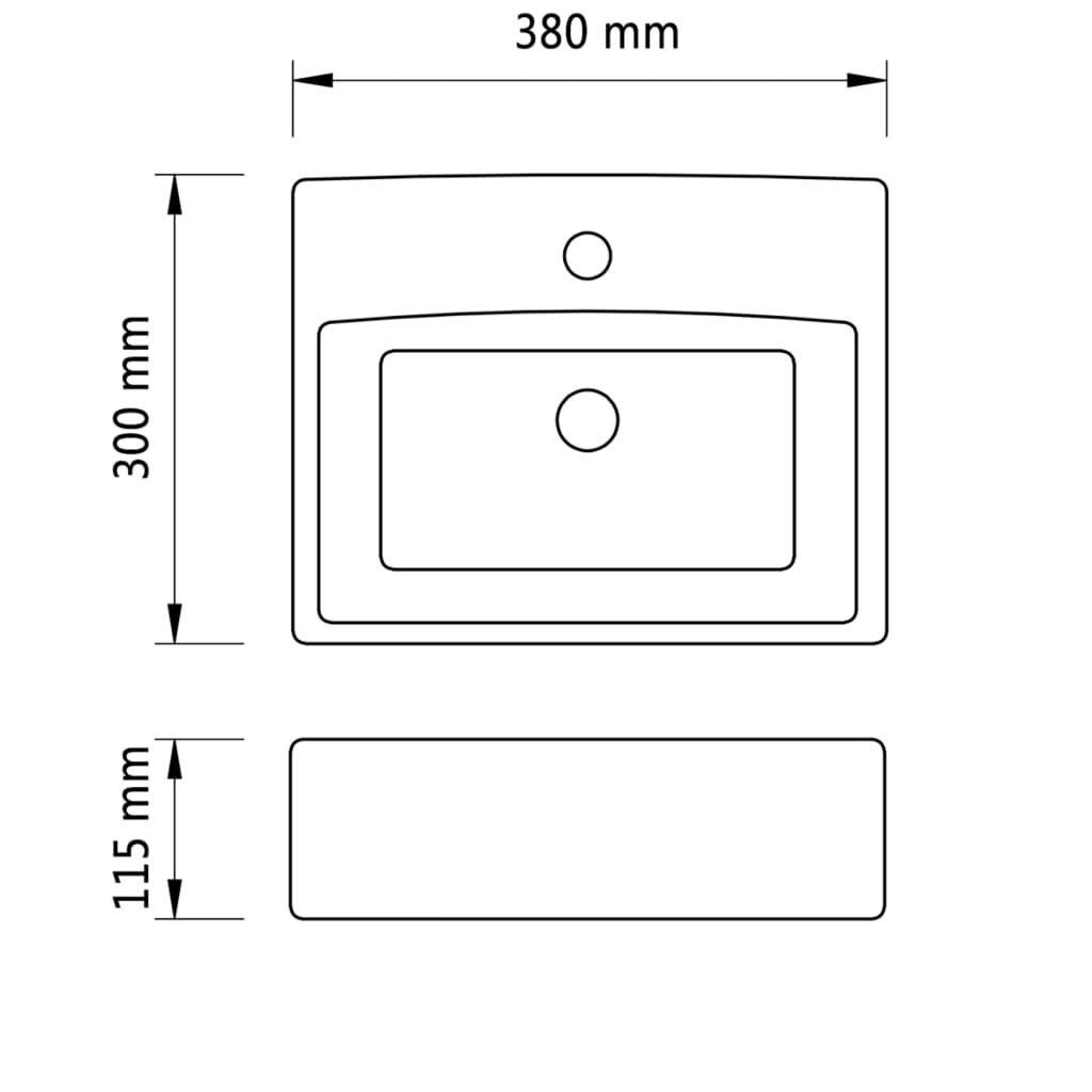 Pesuallas 380x300, kultainen hinta ja tiedot | Pesualtaat | hobbyhall.fi