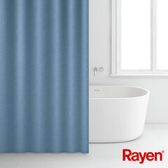 Suihkuverho 180x200cm sininen, polyesteri hinta ja tiedot | Kylpyhuoneen sisustus | hobbyhall.fi