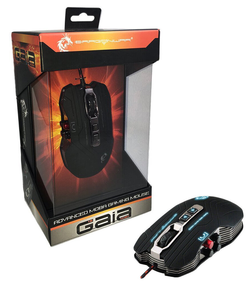 Langallinen pelihiiri Dragon War G15 Gaia Advanced MOBA + hiirimatto, 4000 DPI hinta ja tiedot | Hiiret | hobbyhall.fi