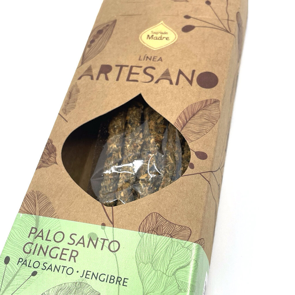 Palo Santo-Ginger Artesano -linjan luonnollinen suitsuke, 30 kpl, Sagrada Madre, Argentiina hinta ja tiedot | Huonetuoksut | hobbyhall.fi