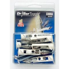 M5 Cobra DrillerToggle 75mm Pultti 6 Sarja Itseporaava Heavy Duty Kipsilevyseinäankkuri hinta ja tiedot | Kiinnitystarvikkeet | hobbyhall.fi