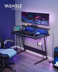 Työpöytä Songmics, 60 x 100 x 75 cm, musta hinta ja tiedot | Tietokonepöydät ja työpöydät | hobbyhall.fi