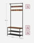 Vaateteline Songmics, 32,2 x 84 x 180 cm, ruskea hinta ja tiedot | Naulakot | hobbyhall.fi