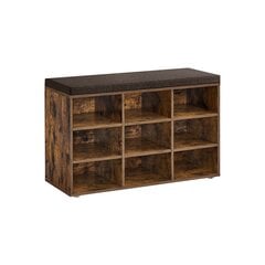 Kenkähylly Songmics, 30,3 x 78,5 x 48 cm, ruskea hinta ja tiedot | Kenkäkaapit ja -hyllyt | hobbyhall.fi