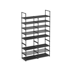 Kenkäteline Songmics, 29,5 x 86,9 x 157,6 cm, musta hinta ja tiedot | Kenkäkaapit ja -hyllyt | hobbyhall.fi