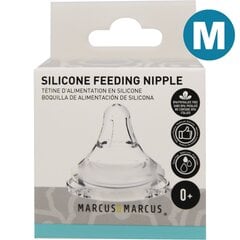 Marcus & Marcus Silikoninen tuttipullon kärki (3М+) (M) hinta ja tiedot | Tuttipullot ja tarvikkeet | hobbyhall.fi