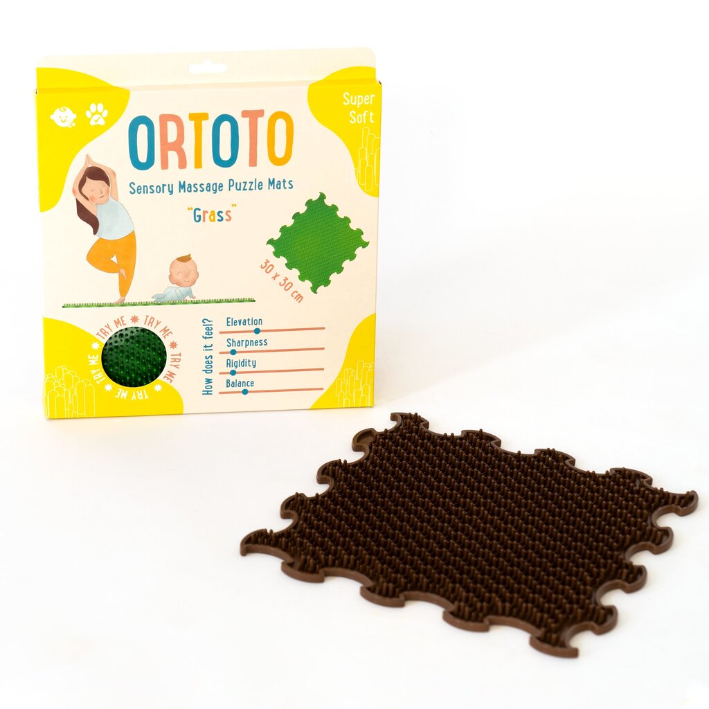 Ortoto Palapelimatto Ruoho / Soft (maitosuklaa) hinta ja tiedot | Leikkimatot | hobbyhall.fi