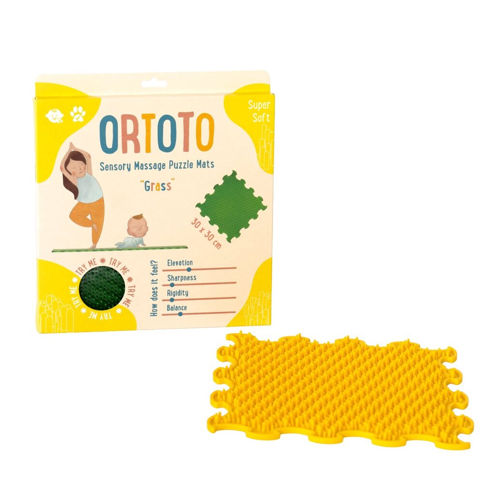 Ortoto Palapelimatto Ruoho / Soft (keltainen) hinta ja tiedot | Leikkimatot | hobbyhall.fi