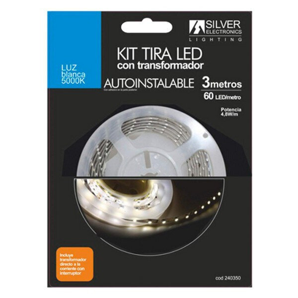 LED-nauhat Silver Electronics 240350 5000K Blanco 3M BFN-BB-S0427142 hinta ja tiedot | LED-valonauhat | hobbyhall.fi