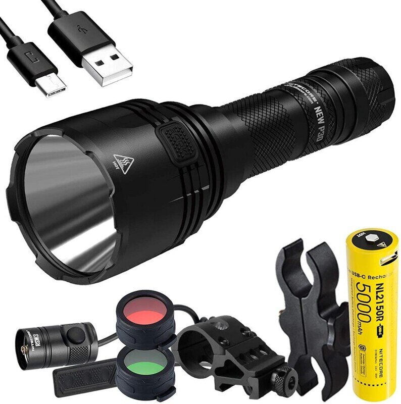 Nitecore TASKUVALAISIN METSÄSTÄ 1000 LUMENia / UUSI P30 METSÄSYSKIT NITECORE hinta ja tiedot | Taskulamput ja valonheittimet | hobbyhall.fi