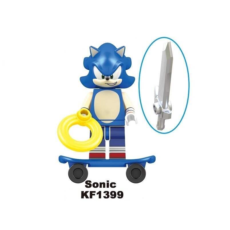 Sonic the Hedgehog hahmo HeroBricks, 5cm hinta ja tiedot | LEGOT ja rakennuslelut | hobbyhall.fi