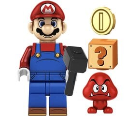 Rakennussetti Super Mario hahmo HeroBricks, 5cm hinta ja tiedot | LEGOT ja rakennuslelut | hobbyhall.fi