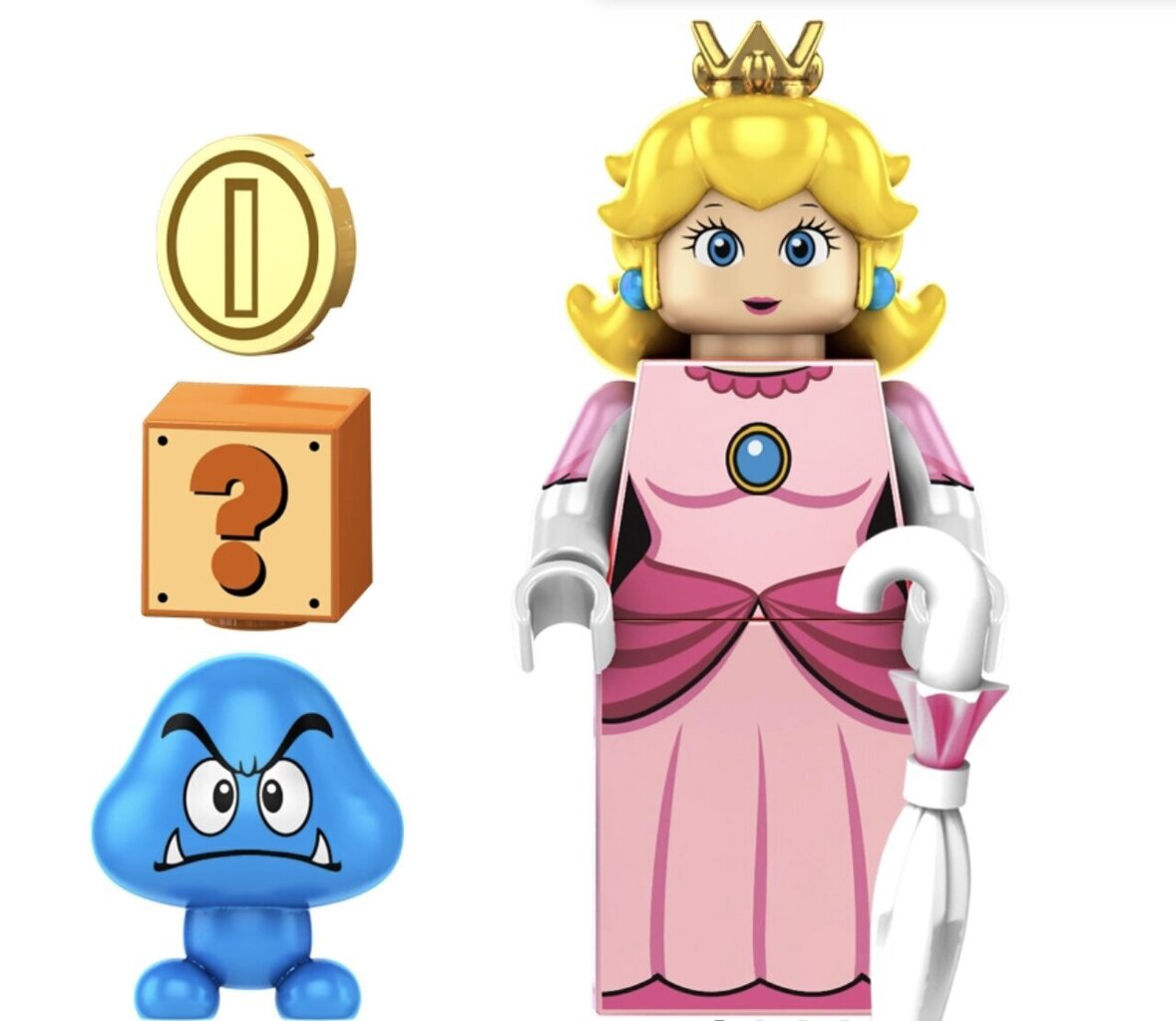 Rakennussetti Super Mario Prinsessa Peach hahmo HeroBricks, 5cm hinta ja tiedot | LEGOT ja rakennuslelut | hobbyhall.fi