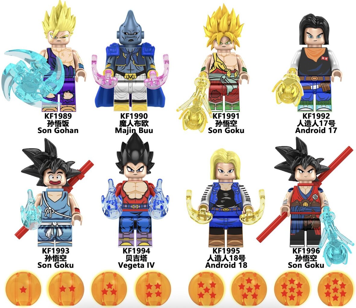 Dragon Ball Son Goku HeroBricks, 5cm hinta ja tiedot | LEGOT ja rakennuslelut | hobbyhall.fi