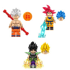 Rakennussetti Dragon Ball Son Goku -hahmo HeroBricks, 3kpl, 5cm hinta ja tiedot | LEGOT ja rakennuslelut | hobbyhall.fi