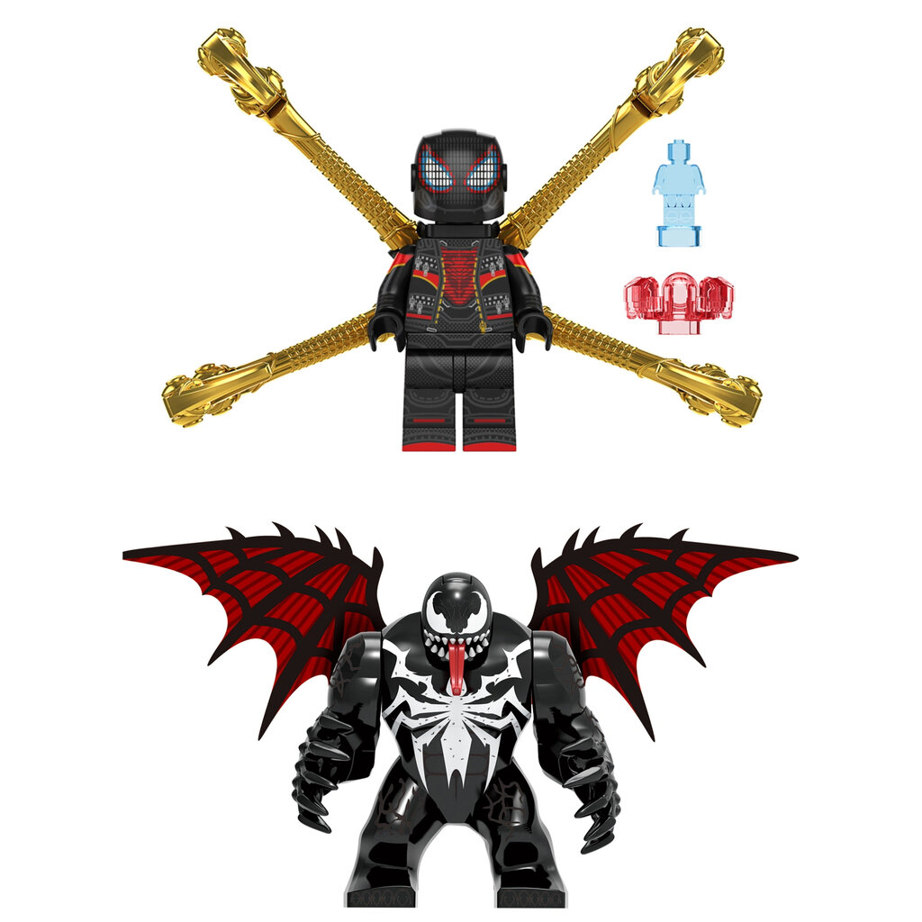 Rakennussetti Spider Man Venom -hahmo HeroBricks, 2kpl, 5cm hinta ja tiedot | LEGOT ja rakennuslelut | hobbyhall.fi