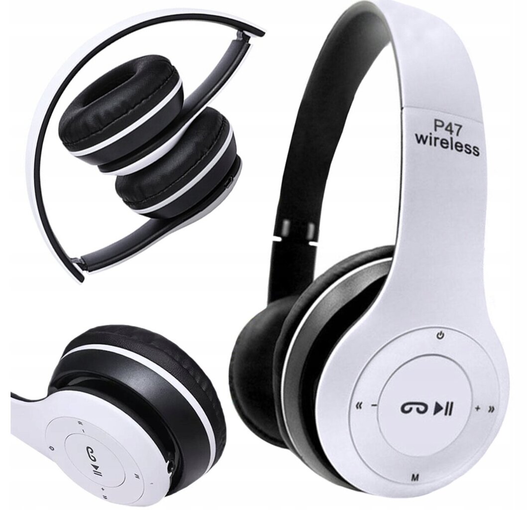 P47 EchoTune White hinta ja tiedot | Kuulokkeet | hobbyhall.fi