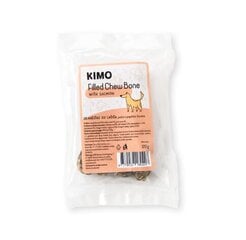 Kimo-täytteinen puruluu lohiherkulla - luu koirille, 120g x 4 hinta ja tiedot | Koiran herkut | hobbyhall.fi