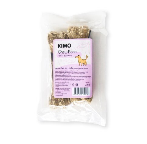 Kimo Chew Bone lohiherkulla - luu koirille, 230g x 4 hinta ja tiedot | Koiran herkut | hobbyhall.fi