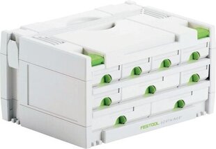 Festool SORTAINER SYS 3-SORT/9 491985 hinta ja tiedot | Työkalupakit ja muu työkalujen säilytys | hobbyhall.fi