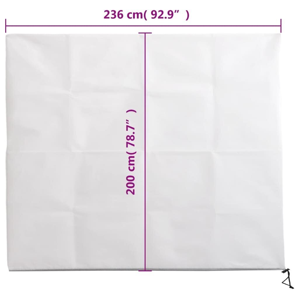 Vetoketjulliset kasvisuojat, 2 kpl, 2,36x2 m, 70g/m² hinta ja tiedot | Puutarhatyökalut | hobbyhall.fi