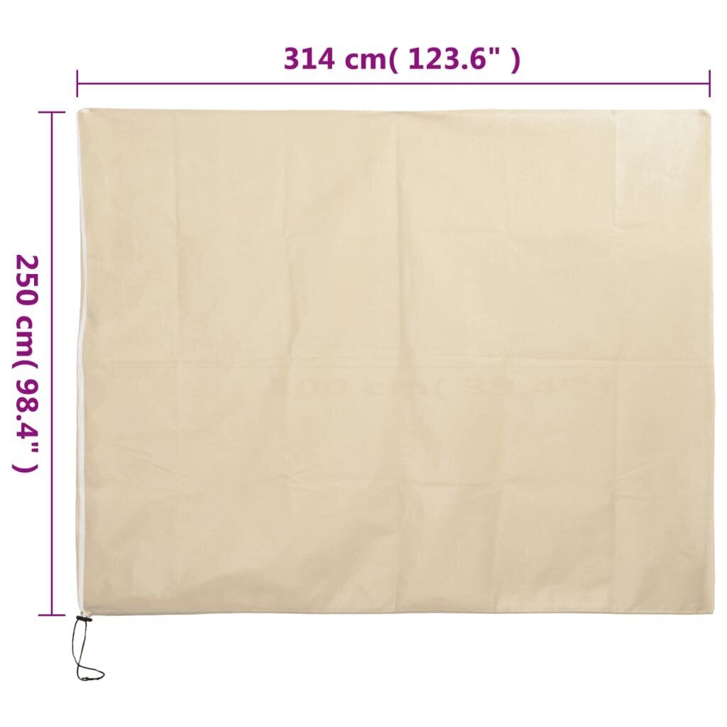 Vetoketjullinen kasvisuoja, 3,14x2,5 m, 70g/m² hinta ja tiedot | Puutarhatyökalut | hobbyhall.fi