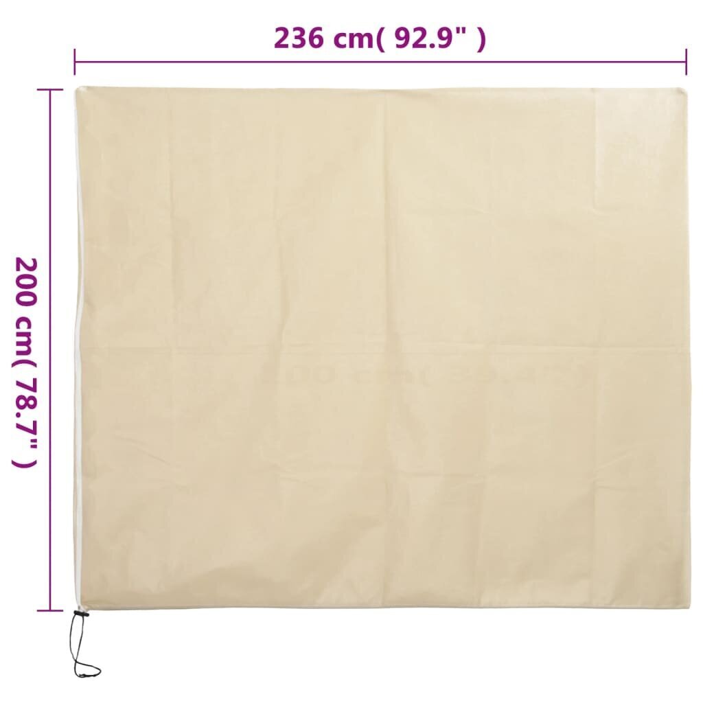 Vetoketjulliset kasvisuojat, 2 kpl, 2,36x2 m, 70g/m² hinta ja tiedot | Puutarhatyökalut | hobbyhall.fi