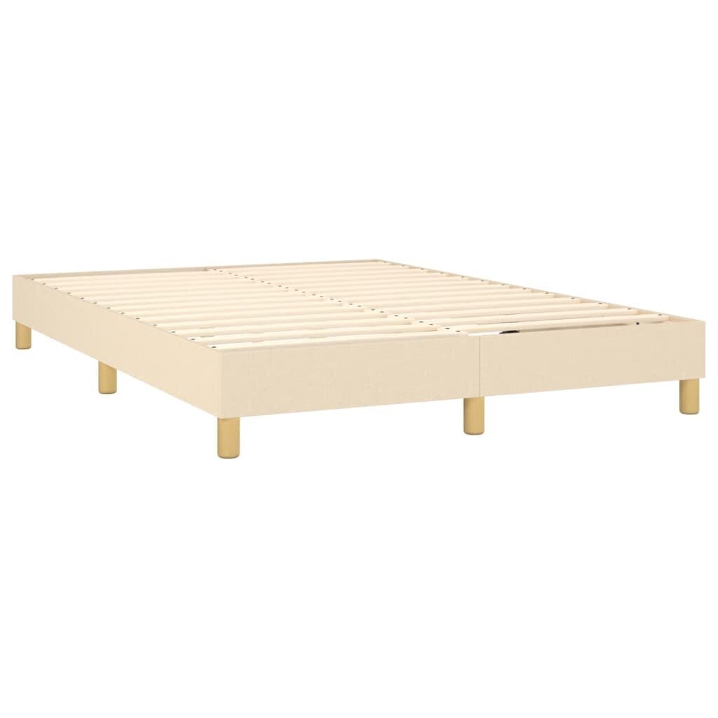 Sänky vidaXL, 140x190 cm, beige hinta ja tiedot | Sängyt | hobbyhall.fi