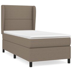 Sänky jousilla ja patjalla vidaXL, 90x190 cm, beige hinta ja tiedot | Sängyt | hobbyhall.fi