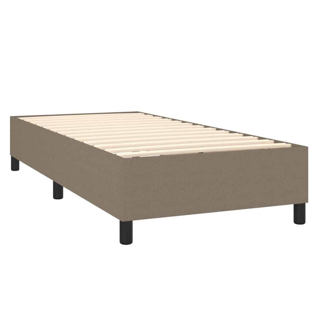 Sänky jousilla ja patjalla vidaXL, 90x190 cm, beige hinta ja tiedot | Sängyt | hobbyhall.fi