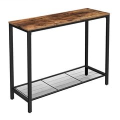 Konsolipöytä 100x35x80 cm, ruskea/musta hinta ja tiedot | Sivupöydät | hobbyhall.fi