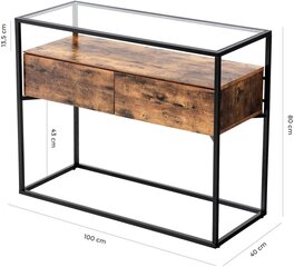 Konsolipöytä 100x40x80 cm hinta ja tiedot | Sivupöydät | hobbyhall.fi