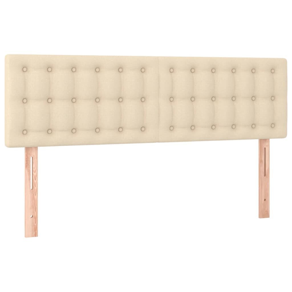 Sänky vidaXL, 140x190 cm, beige hinta ja tiedot | Sängyt | hobbyhall.fi