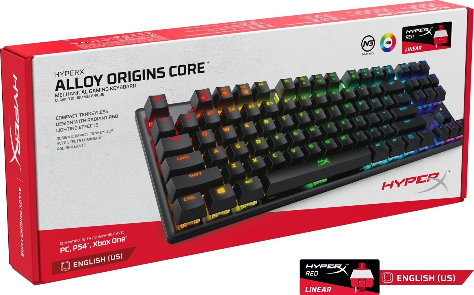 Näppäimistö HyperX HX-KB7RDX-US hinta ja tiedot | Näppäimistöt | hobbyhall.fi