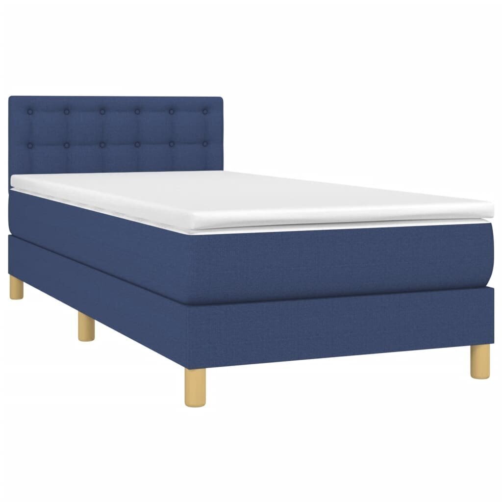 vidaXL Continental Bed Patja, Sininen, Kangas, 90x190 cm hinta ja tiedot | Sängyt | hobbyhall.fi