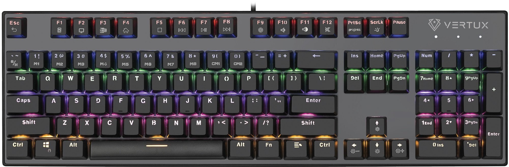 Vertux Tactical RGB hinta ja tiedot | Näppäimistöt | hobbyhall.fi