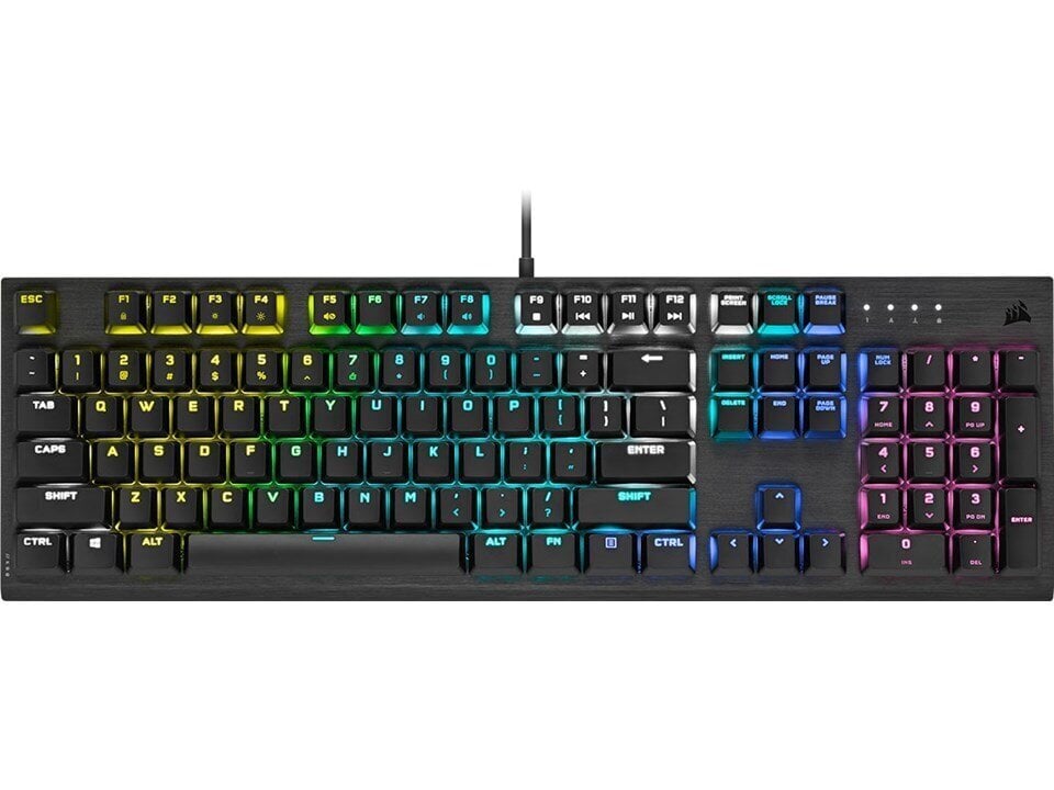 Corsair K60 RGB PRO Low Profile hinta ja tiedot | Näppäimistöt | hobbyhall.fi