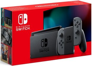 Pelikonsoli Nintendo Switch V2, 32 Gt, Harmaa (2019). hinta ja tiedot | Pelikonsolit | hobbyhall.fi