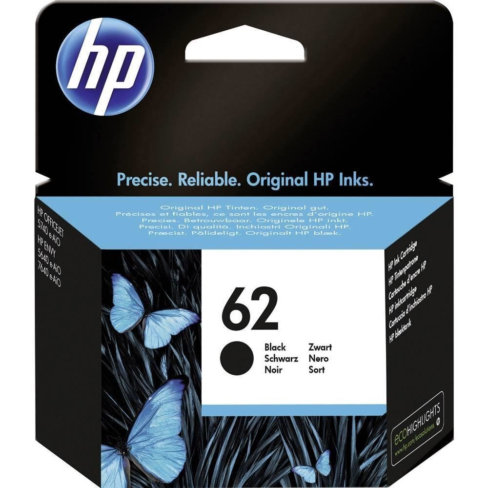 HP 62 Black Ink Cartridge Blister hinta ja tiedot | Mustekasetit | hobbyhall.fi