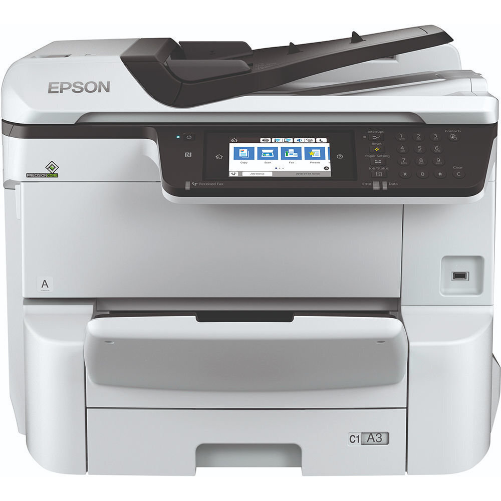 Epson Multifunctional printer WF-C8610DWF Colour, Inkjet, All-in-One, A3, Wi-Fi, Grey hinta ja tiedot | Tulostimet | hobbyhall.fi