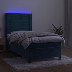 Sänky vidaXL, 90x200cm, sininen hinta ja tiedot | Sängyt | hobbyhall.fi