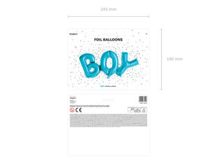 Folioilmapallot Boy 67x29 cm, sininen, 50 kpl hinta ja tiedot | Ilmapallot | hobbyhall.fi