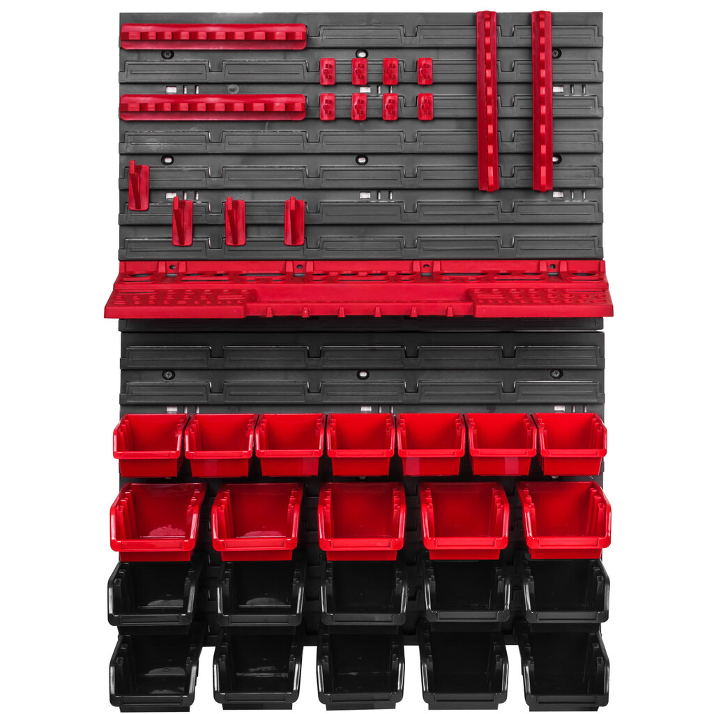 Autotallin hyllyt 576 x 780 seinähyllyt pinottavat laatikot työkalupidike säilytysastiat muovilaatikko kouru hinta ja tiedot | Työkalupakit ja muu työkalujen säilytys | hobbyhall.fi