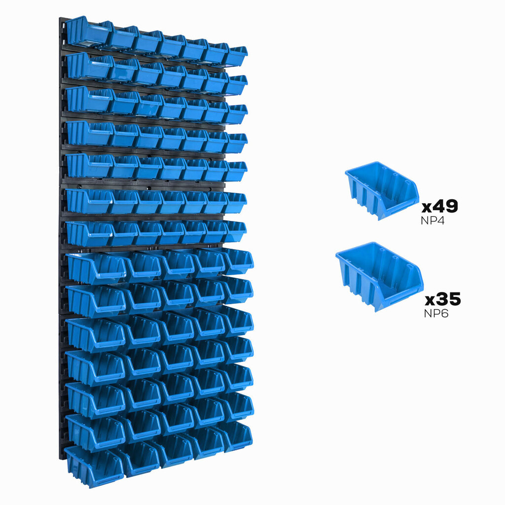 Työkaluhylly 576 x 1170 mm, 81 kpl hinta ja tiedot | Työkalupakit ja muu työkalujen säilytys | hobbyhall.fi