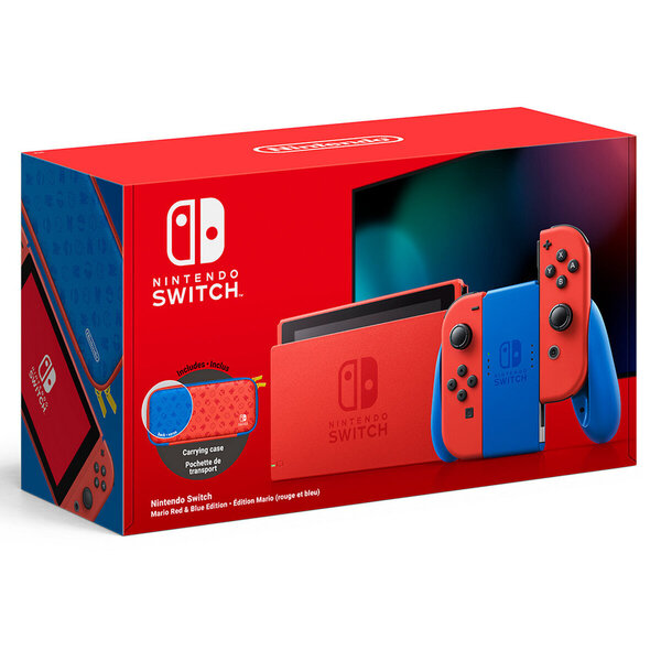 Pelikonsoli Nintendo Switch Mario Red Edition hinta |