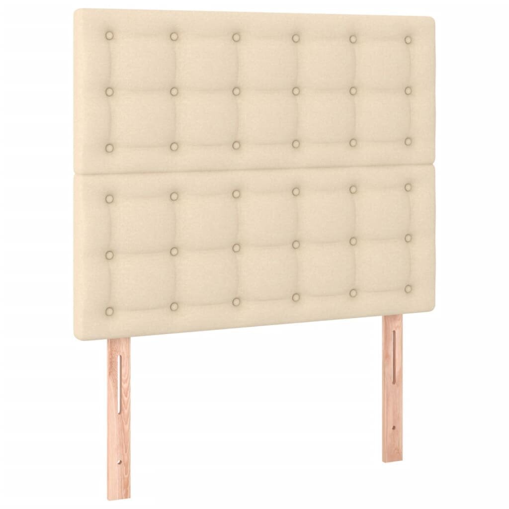 Sänky vidaXL, 90x200 cm, beige hinta ja tiedot | Sängyt | hobbyhall.fi