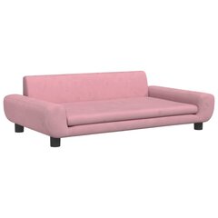 Velvet koiransänky vidaXL, 100x54x33 cm, pinkki hinta ja tiedot | Pedit ja pesät | hobbyhall.fi