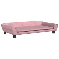 Velvet koiransänky vidaXL, 100x50x21 cm, pinkki hinta ja tiedot | Pedit ja pesät | hobbyhall.fi