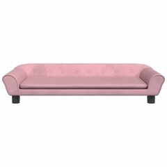 Velvet koiransänky vidaXL, 100x50x21 cm, pinkki hinta ja tiedot | Pedit ja pesät | hobbyhall.fi